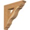 Ekena Millwork Funston Traditional Rough Sawn Bracket, Western Red Cedar, 4"W x 20"D x 20"H BKT04X20X20FST01RWR - alternate 1